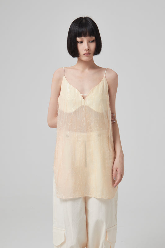 WILDFLOWER FILM JACQUARD OMBRE DYED CAMISOLE TOP