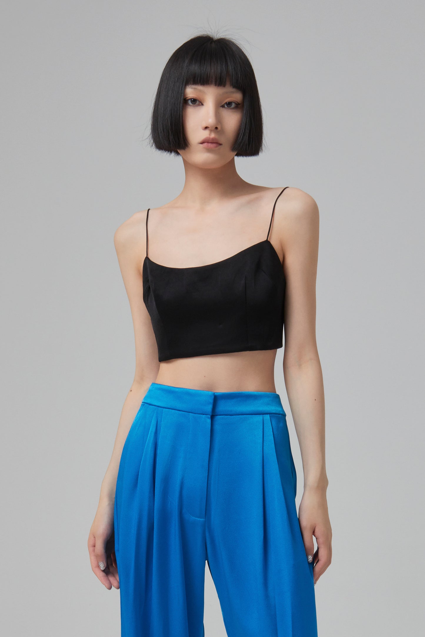 KEENE- SATIN CREPE SINGLET CRO