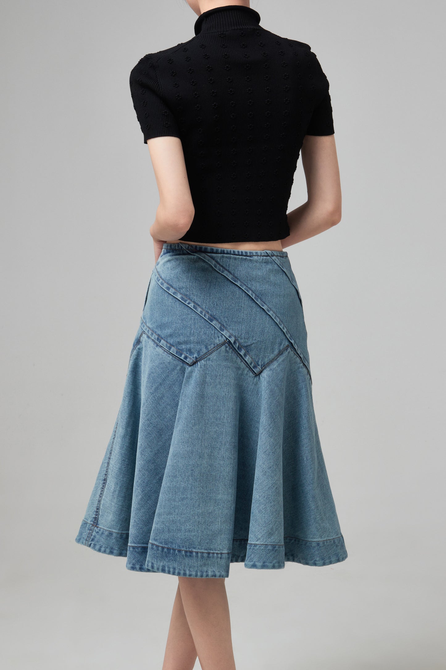 FLARE DENIM SKIRT