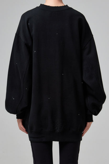 LOGO CUT OUT SWEATSHIRT