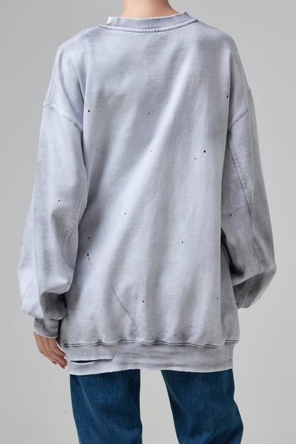 LOGO CUT OUT SWEATSHIRT
