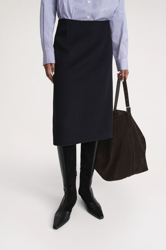 Side-Split Doublé Skirt