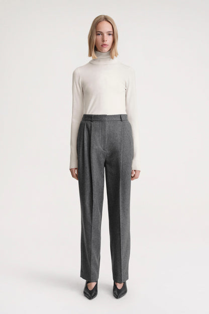 Two-Tone Turtleneck Knit