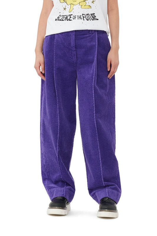 Corduroy Relaxed Pleated Pants