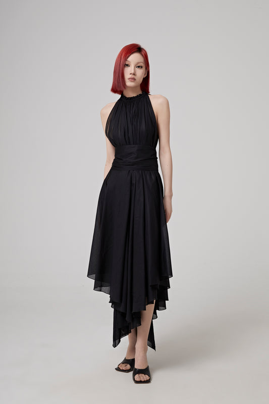 IRREGULAR HEM DRESS