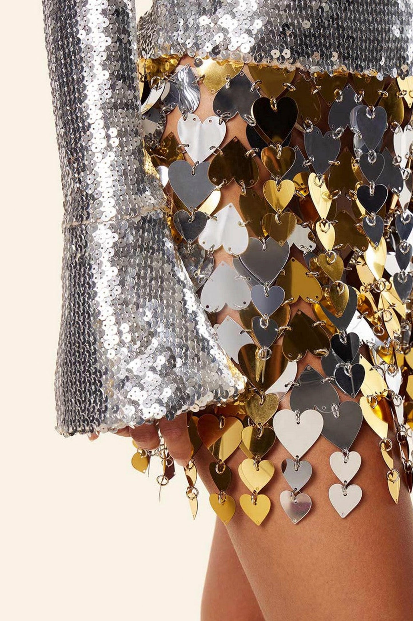 JUPE HEART STITCHING SKIRT