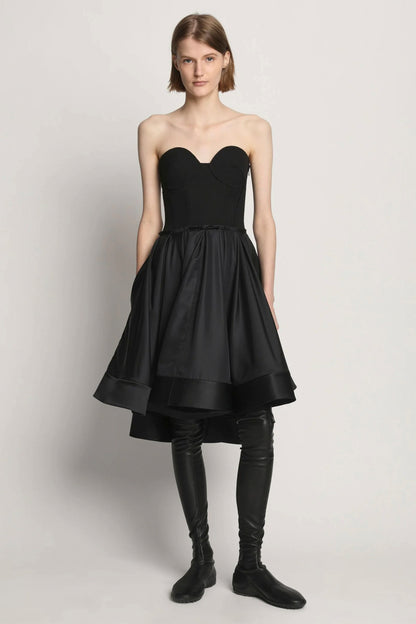 Silk Nylon Taffeta Bustier Dress