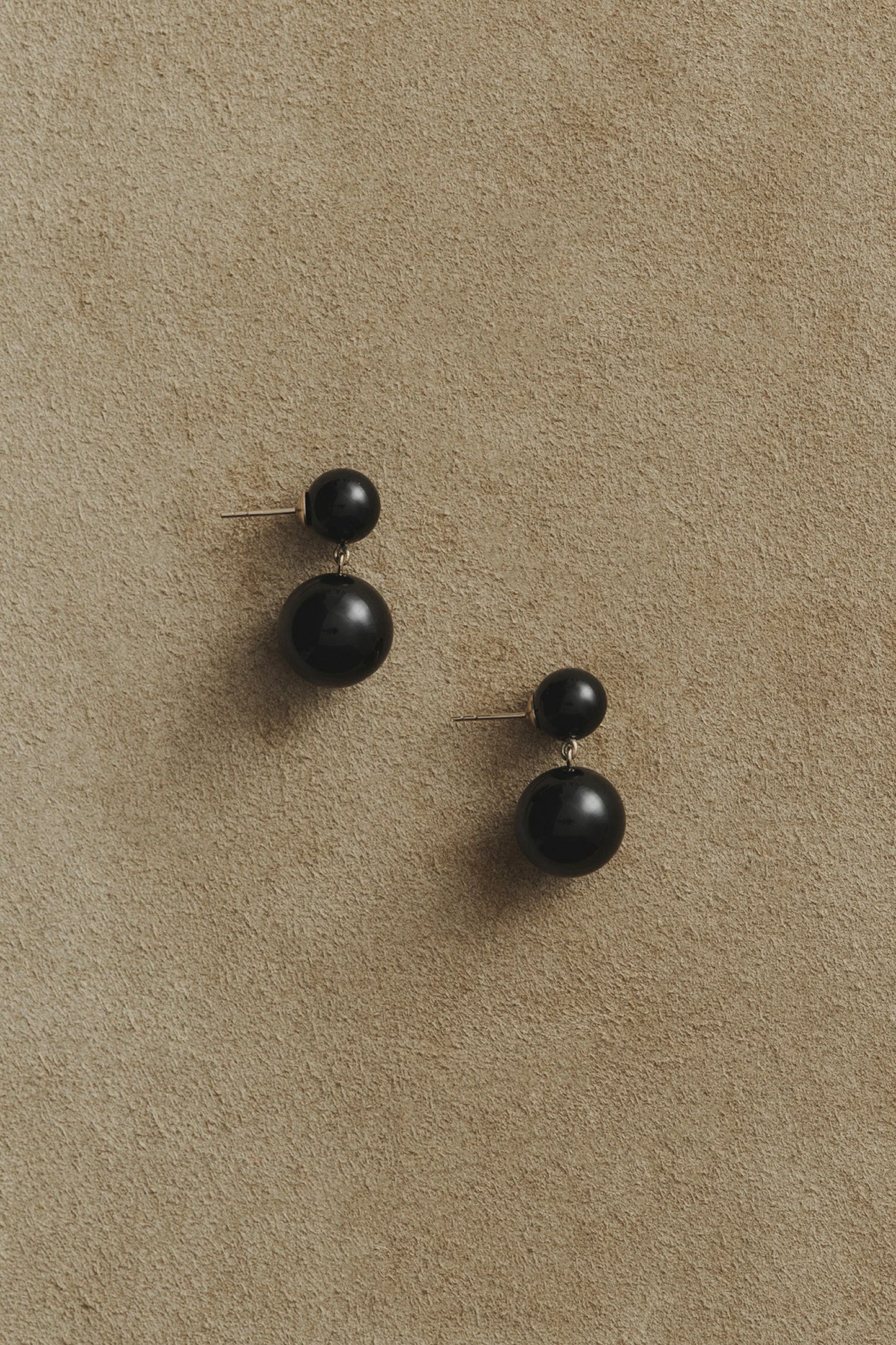 Everyday Boule Earrings, Onyx