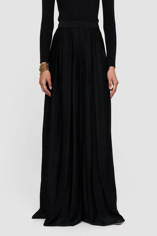 BARLOW/S-TROUSERS-SATIN PLISSE