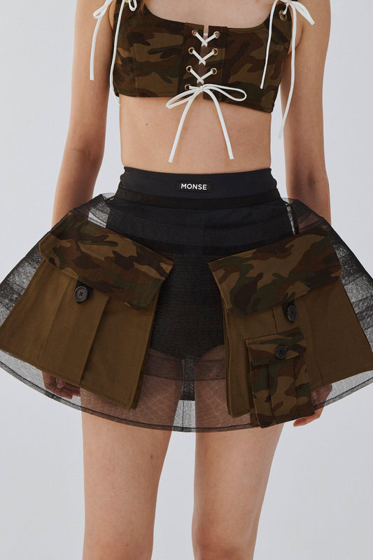 MINI PETTICOAT WITH POCKETS