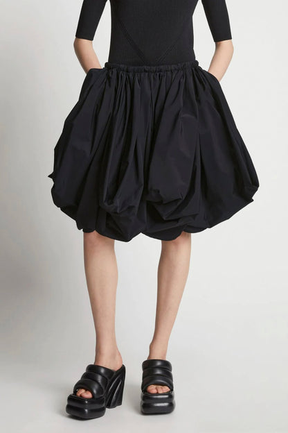 Technical Cotton Voluminous Skirt