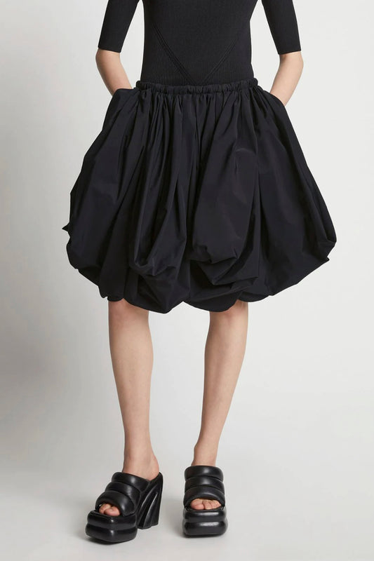 Technical Cotton Voluminous Skirt