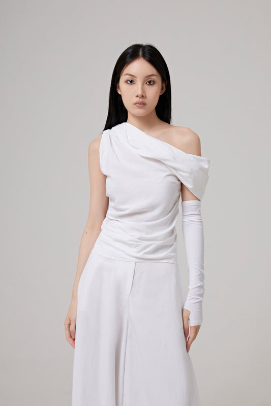 ASYMMETRIC SLEEVELESS TOP