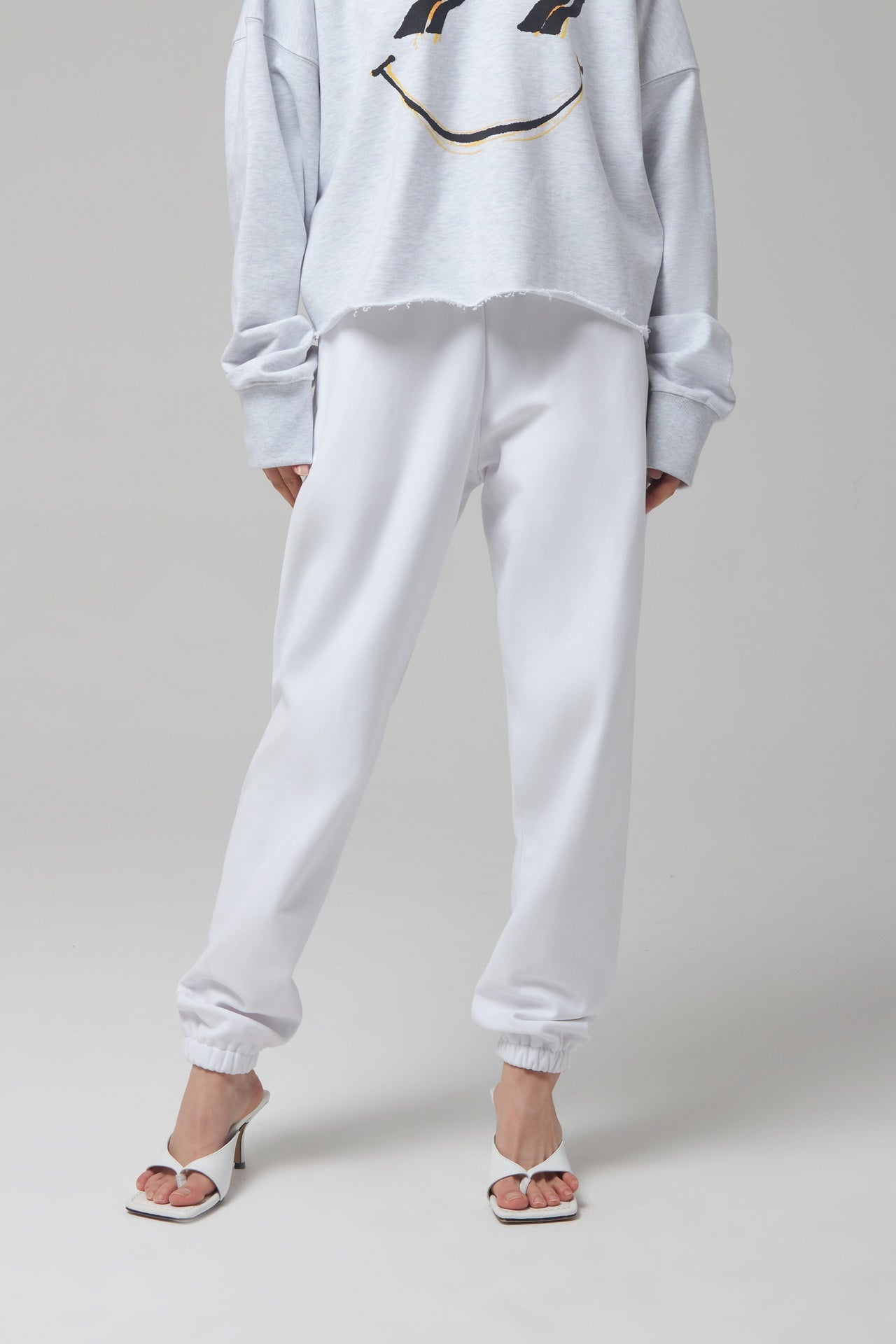 EMBROIDERED LOGO PATCH JOGGER LOUNGE PANTS