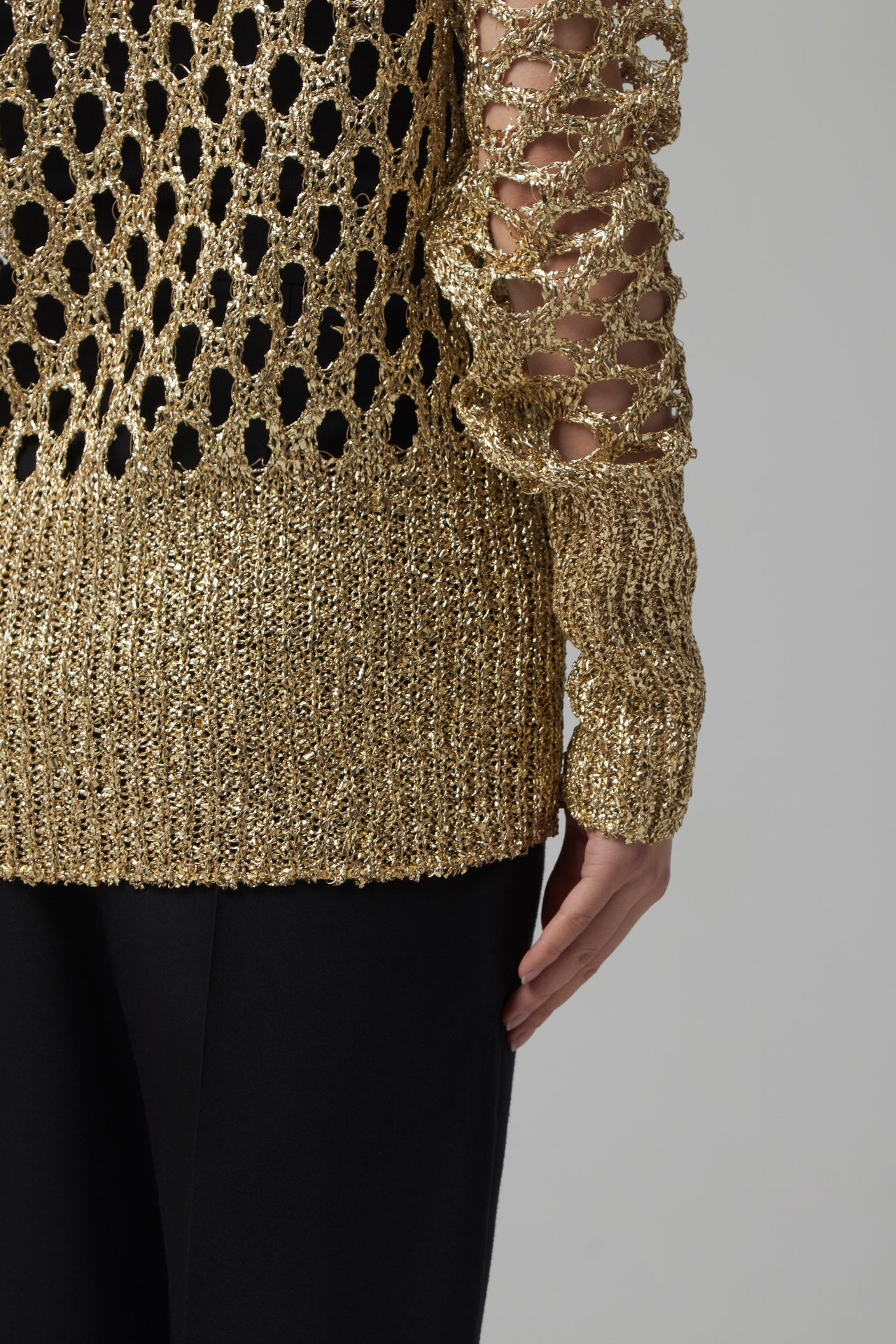 DOT LACE KNIT TOP