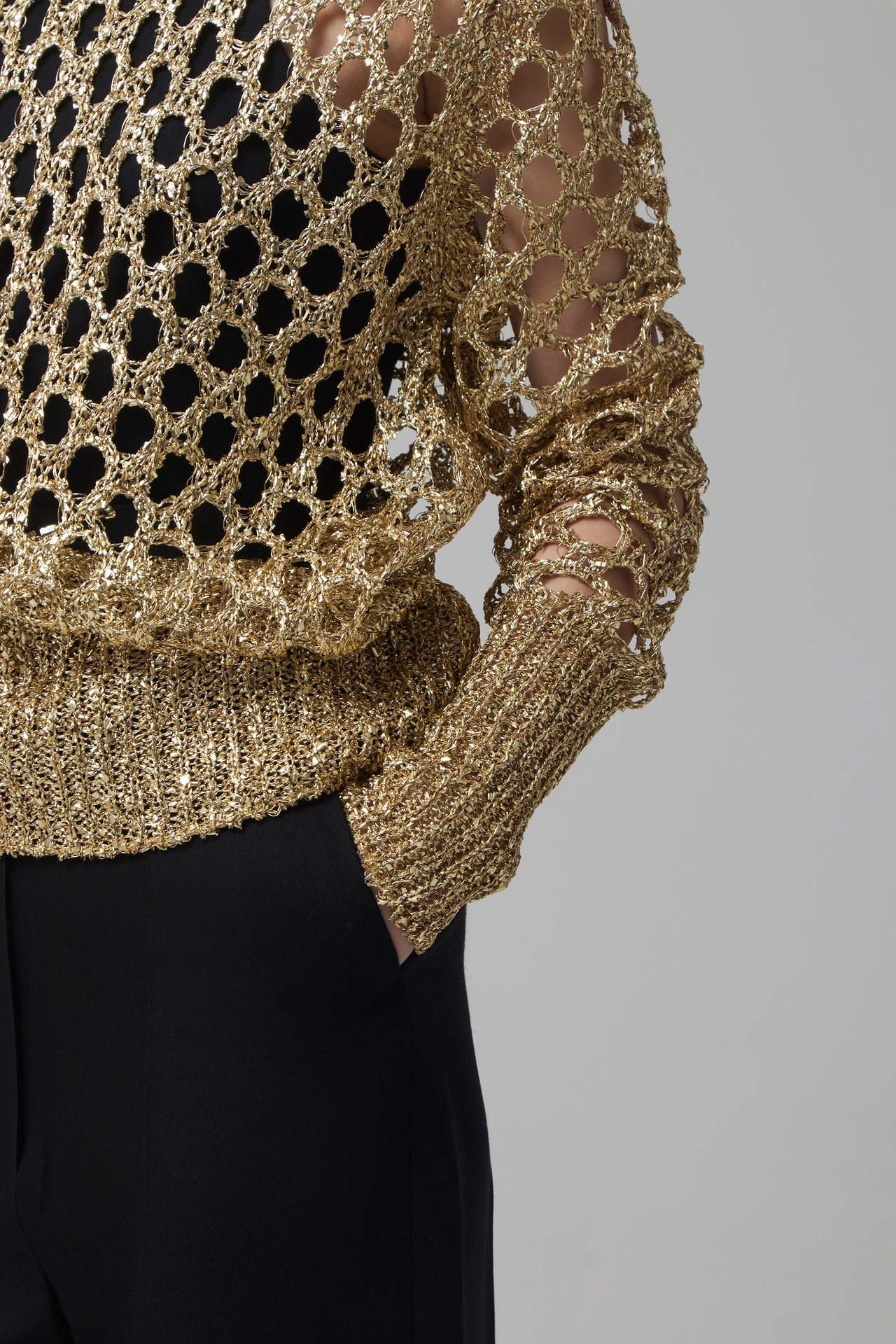 DOT LACE KNIT TOP