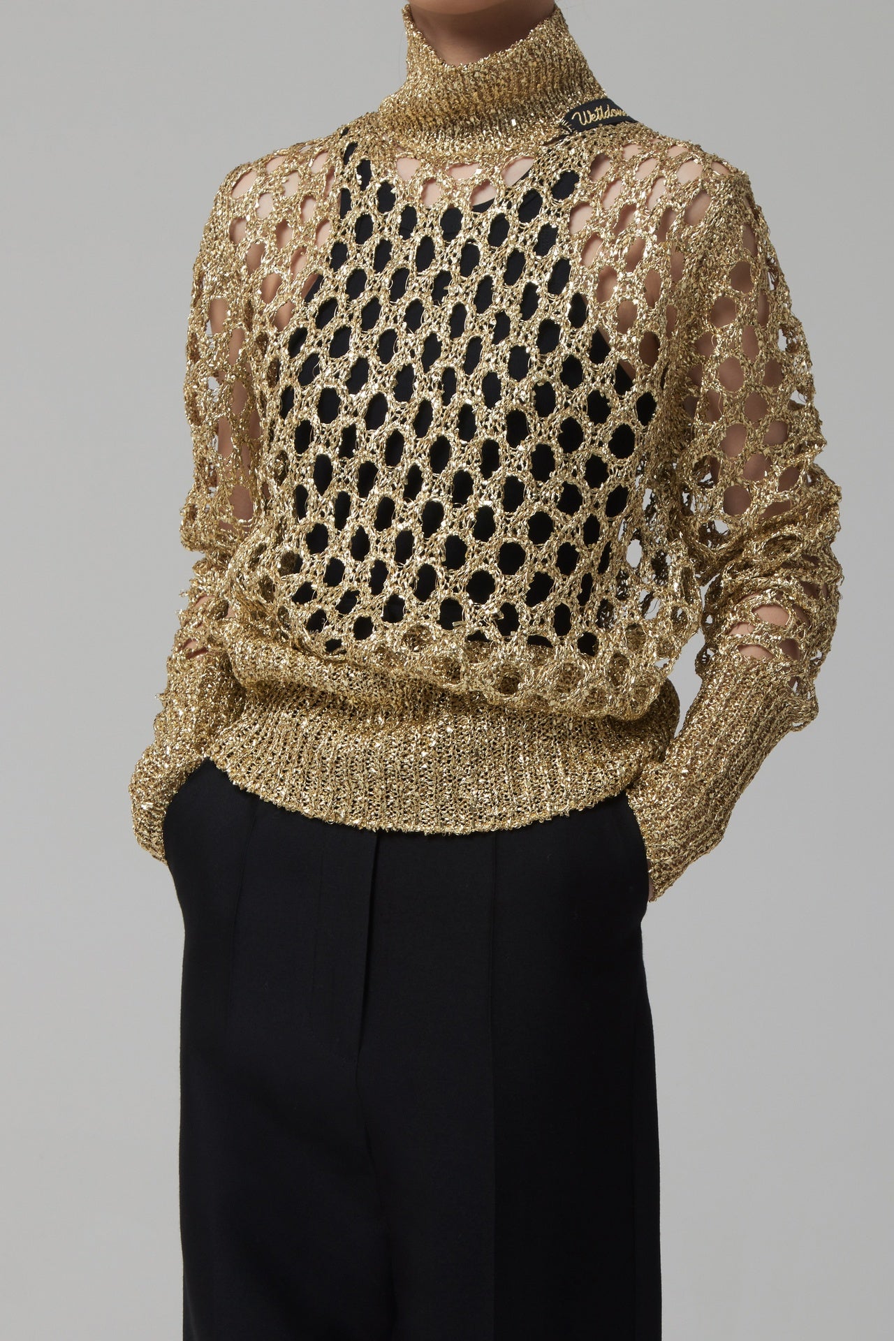 DOT LACE KNIT TOP