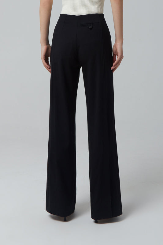 BLACK POCKET TROUSERS