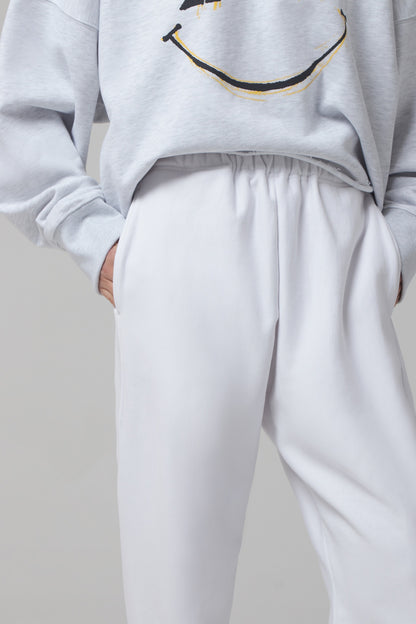EMBROIDERED LOGO PATCH JOGGER LOUNGE PANTS