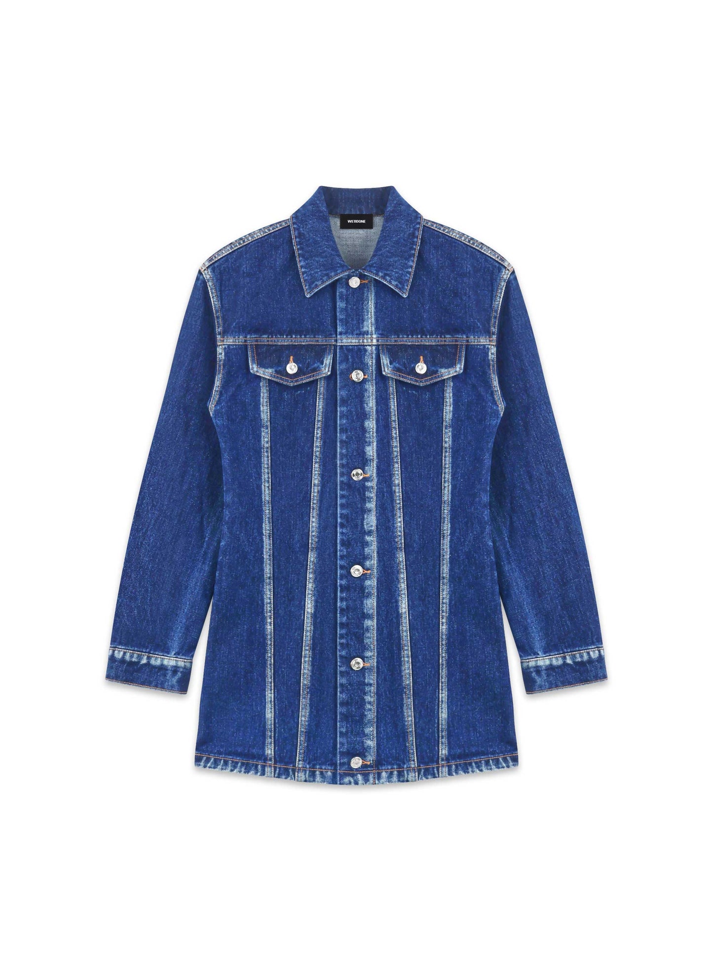 BLUE LONG DENIM JACKET