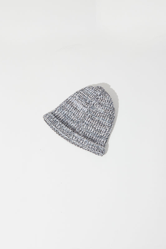 MELANGE ROLL UP KNIT BEANIE