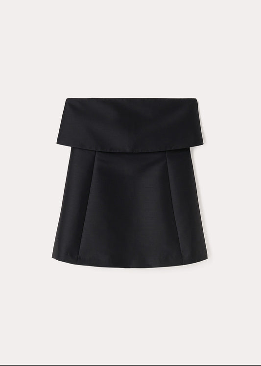 STRAPLESS WOOL COTTON TOP