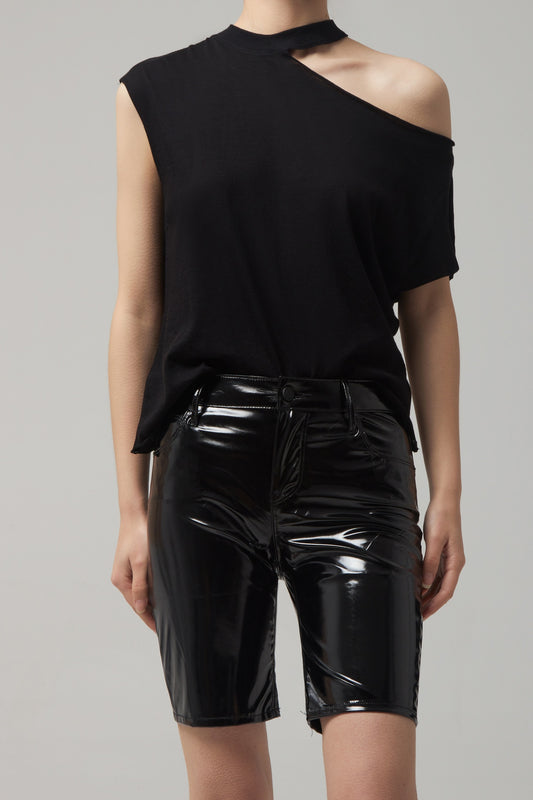 AXEL-RIB NCK CUT-OUT TEE