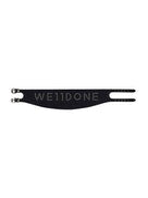 BLACK LOGO STUD WIDE DOUBLE BUCKLE CHOKER