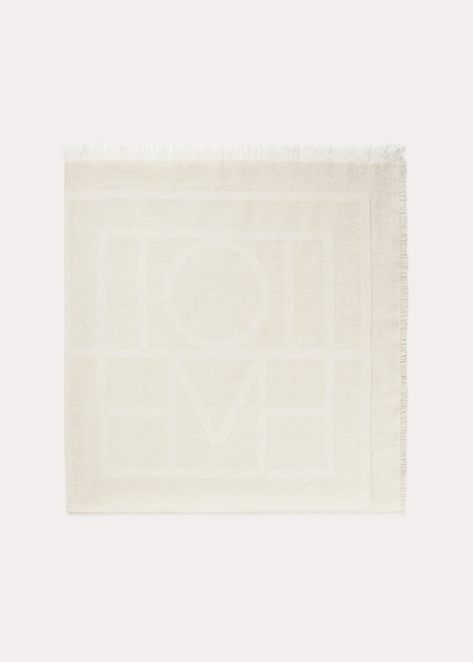 MONOGRAM WOOL CASHMERE SCARF
