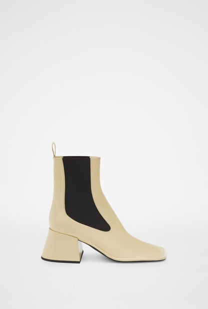 ANKLE BOOT - NIKKI 411 MILITARE+HEEL GIALLO