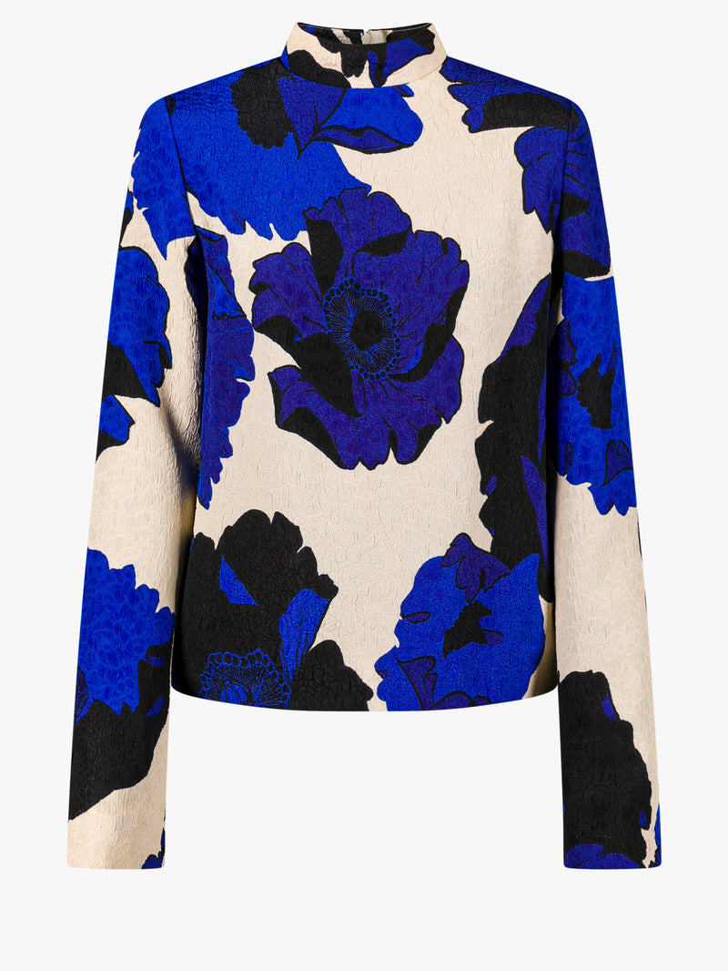 PRINTED BLUE SHIRT